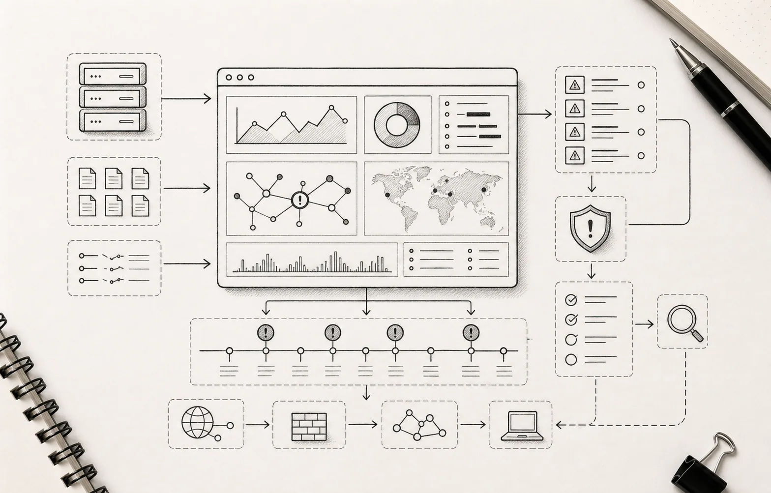 Security Operations Console planning diagram for Brownsmith Dynamics